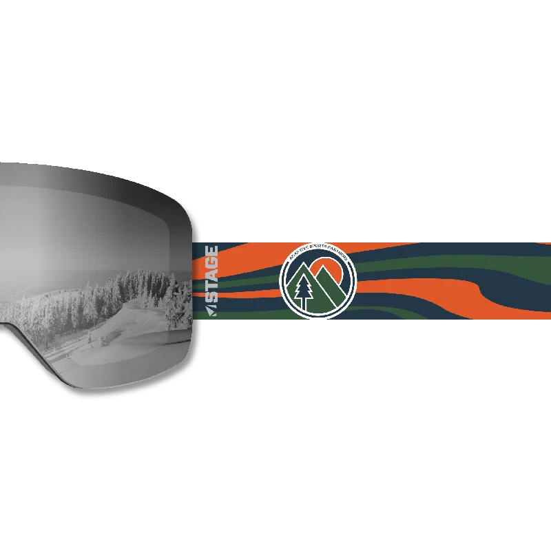 Today’s Deal Adaptive Sports Partners Frameless Prop Ski Goggle - Mirror Chrome Smoke Lens