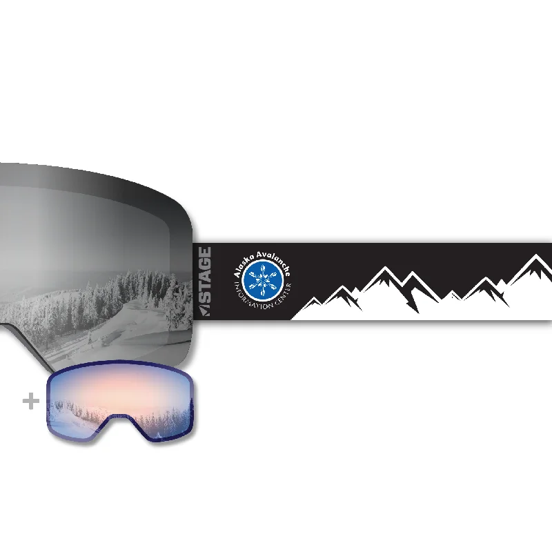 Special Savings Alaska Avalanche Propnetic - Magnetic Ski Goggle + Bonus Lens