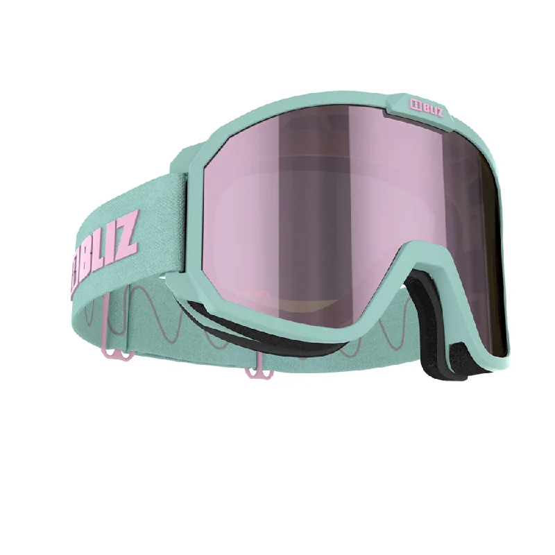 Weekend Offers That Shine Bliz Ski Goggles - Rave 12 - Mint with Brown Pink Cat 3 Lens