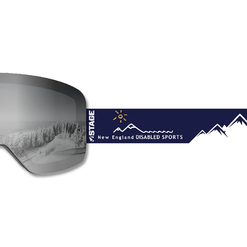 Epic Deals New England Disabled Sports Frameless Prop Ski Goggle - Mirror Chrome Smoke Lens Epic Deals New England Disabled Sports Frameless Prop Ski Goggle - Mirror Chrome Smoke Lens