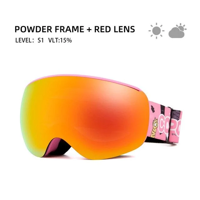 pink frame red