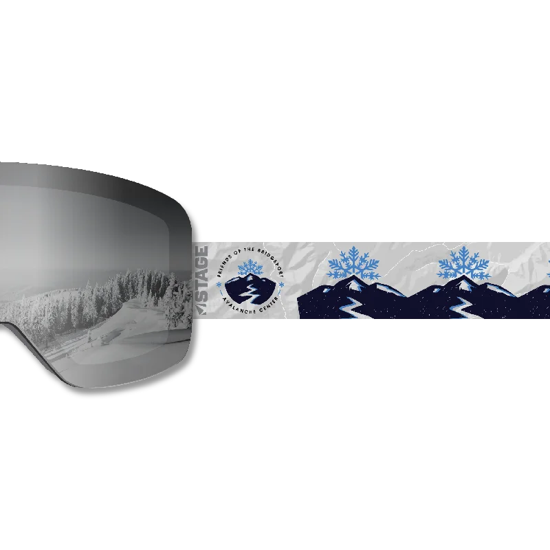Seasonal Sale Friends of Bridgeport Avalanche Center Frameless Prop Ski Goggle - Mirror Chrome Smoke Lens Seasonal Sale Friends of Bridgeport Avalanche Center Frameless Prop Ski Goggle - Mirror Chrome Smoke Lens
