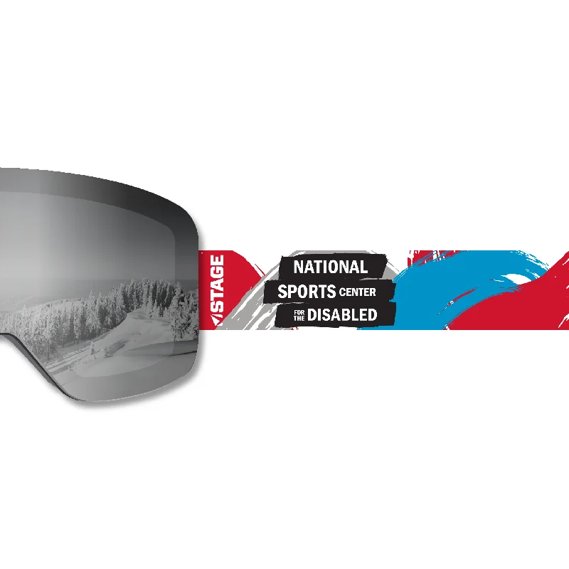 Markdowns NSCD Frameless Prop Ski Goggle - Mirror Chrome Smoke Lens