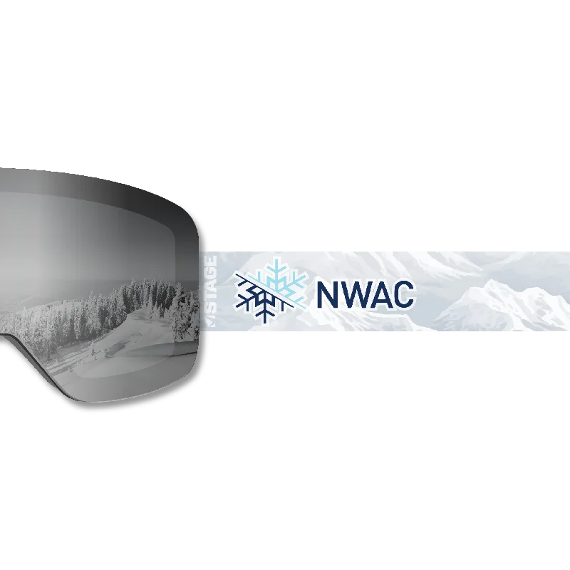 Best Deals NWAC Frameless Prop Ski Goggle - Mirror Chrome Smoke Lens