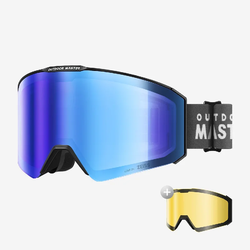 Black Frame VLT 27% Zeiss Uniform ML Blue + VLT 91% Yellow Lens