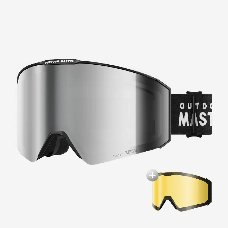 Black Frame VLT 13% Gray Silver Coated + VLT 91% Yellow Lens