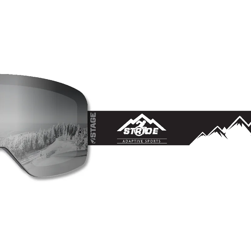 Inventory Reduction STRIDE Frameless Prop Ski Goggle - Mirror Chrome Smoke Lens
