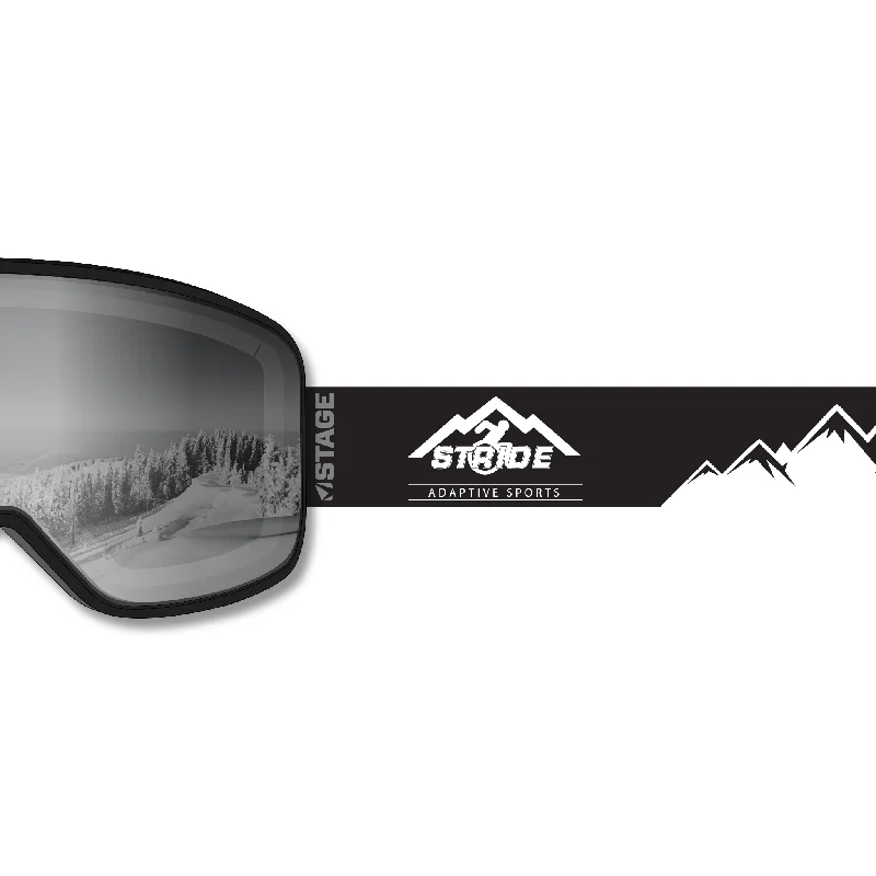 Deal Frenzy STRIDE Prop Ski Goggle - Black Frame w/ Mirror Chrome Lens - Adult Universal Deal Frenzy STRIDE Prop Ski Goggle - Black Frame w/ Mirror Chrome Lens - Adult Universal