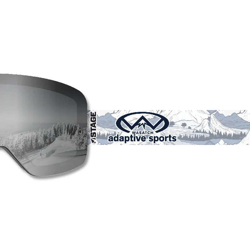 Last Chance Wasatch Adaptive Sports Frameless Prop Ski Goggle - Mirror Chrome Smoke Lens Last Chance Wasatch Adaptive Sports Frameless Prop Ski Goggle - Mirror Chrome Smoke Lens