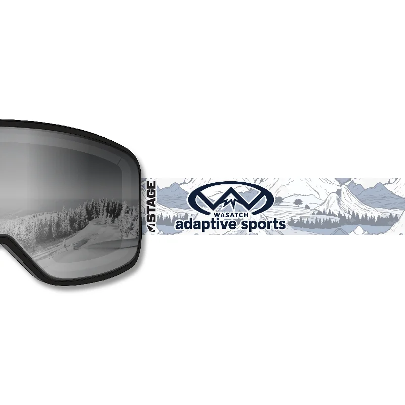 Early Bird Discount Wasatch Adaptive Sports Prop Ski Goggle - Black Frame w/ Mirror Chrome Lens - Adult Universal Early Bird Discount Wasatch Adaptive Sports Prop Ski Goggle - Black Frame w/ Mirror Chrome Lens - Adult Universal