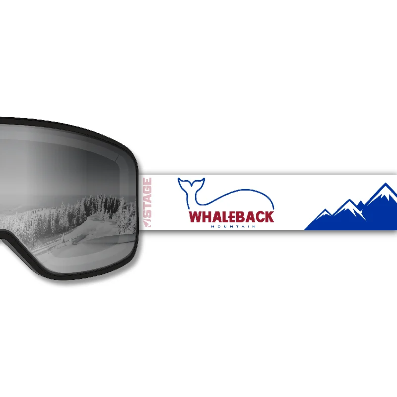 Steals and Deals Whaleback Mountain Prop Ski Goggle - Black Frame w/ Mirror Chrome Lens - Adult Universal Steals and Deals Whaleback Mountain Prop Ski Goggle - Black Frame w/ Mirror Chrome Lens - Adult Universal