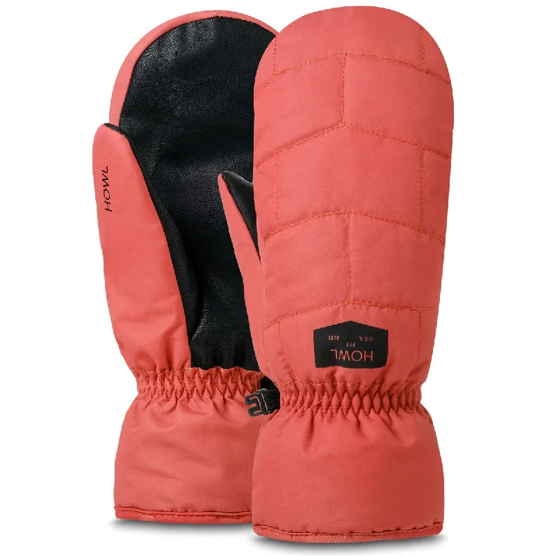 Lowest Price Howl Daily Mitt Snowboard Gloves - Faded Red