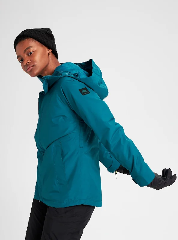 Shop and Save Burton Powline GORE-TEX Womens Insulated Jacket Shaded Spruce
