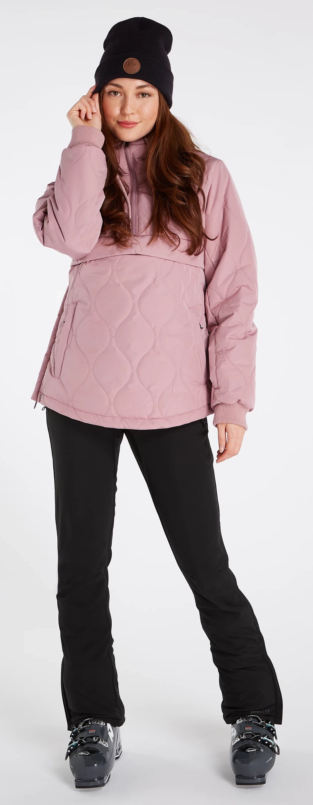 Get More, Spend Less Today Protest PRT Peonies Womens Anorak Jacket Mauve
