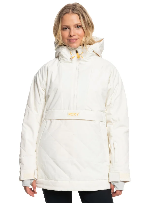 Stock Clearance Radiant Lines Overhead Technical Snow Jacket - Egret