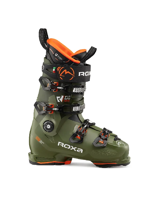 Hurry Up Roxa R-Fit MV 120 Ski Boots - Moss/Dark Moss | High-Performance Fit for Advanced Skiing Hurry Up Roxa R-Fit MV 120 Ski Boots - Moss/Dark Moss | High-Performance Fit for Advanced Skiing