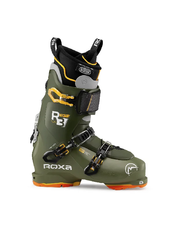 Now Available Roxa R3 130 TI IR Tongue Ski Boots - Moss/Dark Moss | High-Performance, Responsive Fit for Advanced Skiing Now Available Roxa R3 130 TI IR Tongue Ski Boots - Moss/Dark Moss | High-Performance, Responsive Fit for Advanced Skiing