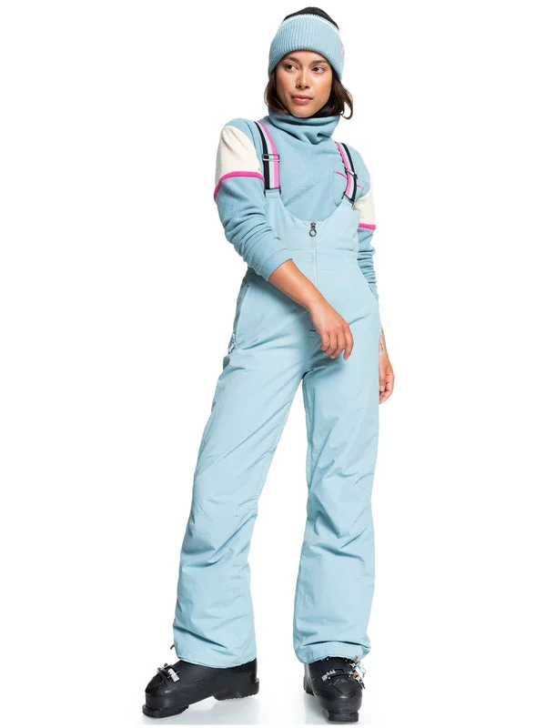 Super Deal Roxy Outsider Womens Bib Pants Stone Blue
