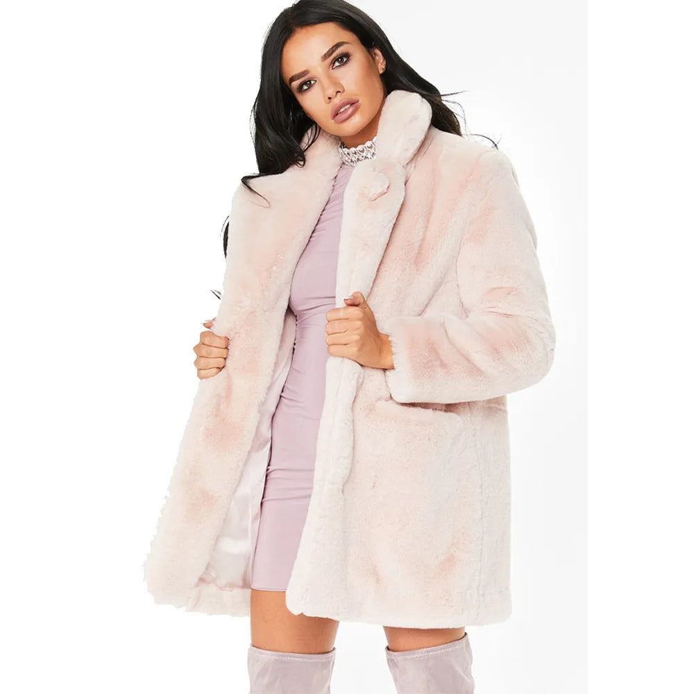 Stock Up On Your Favorites While It Lasts SISJULY Womens Faux Fur Coat