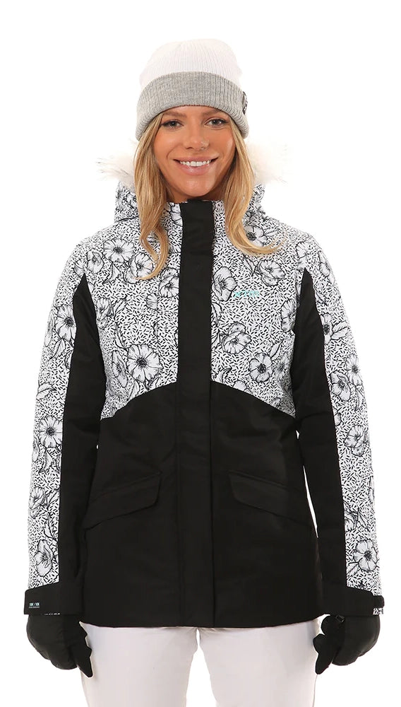 The Best Prices XTM Kelsey Jacket Womens White Floral